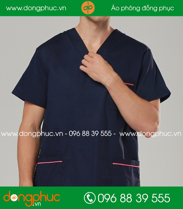 đồng phục y tá - Bác sĩ màu tím than